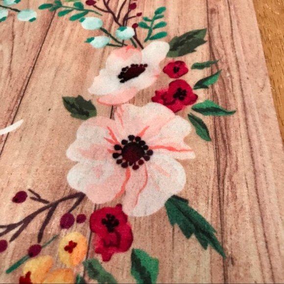 Spring Hello Floral Welcome Mat - Picture 3 of 6